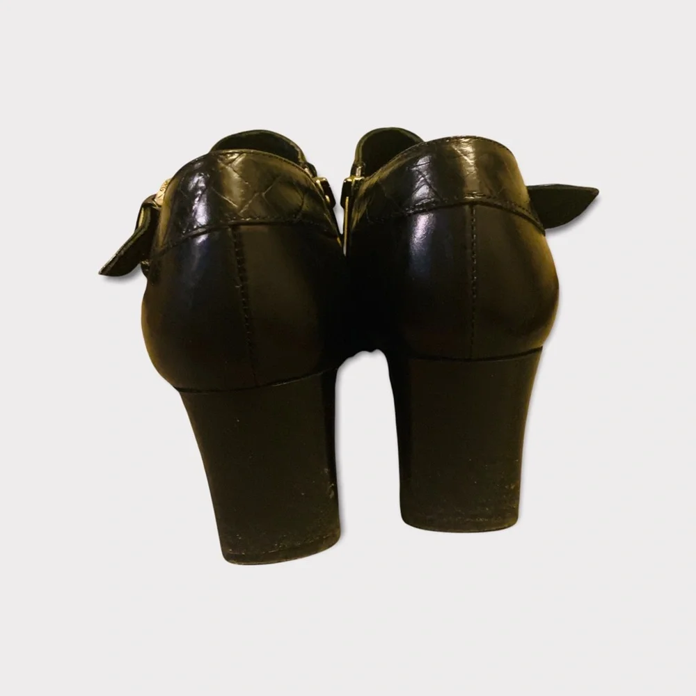 BRIGHTON Tucker Black Square Toe Booties - Picture 4 of 10